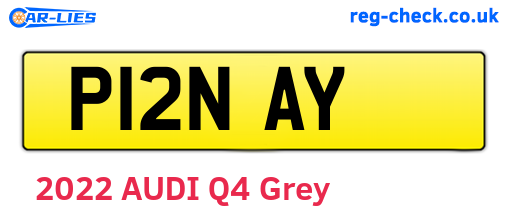 P12NAY are the vehicle registration plates.