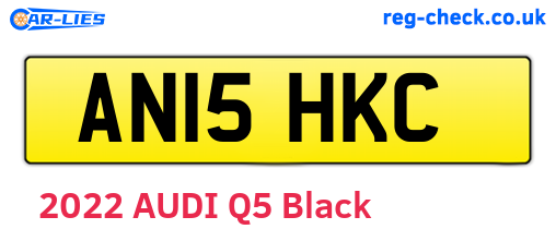 AN15HKC are the vehicle registration plates.