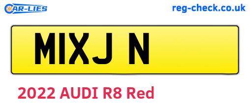 M1XJN are the vehicle registration plates.