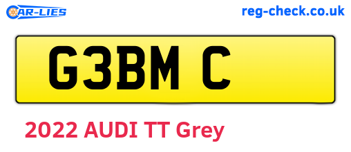 G3BMC are the vehicle registration plates.