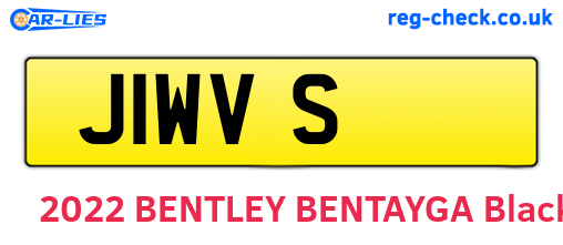 J1WVS are the vehicle registration plates.