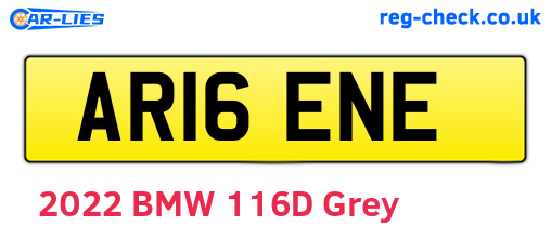 AR16ENE are the vehicle registration plates.