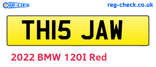 TH15JAW are the vehicle registration plates.