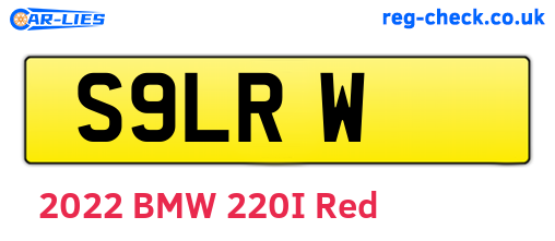 S9LRW are the vehicle registration plates.