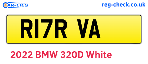 R17RVA are the vehicle registration plates.