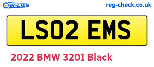 LS02EMS are the vehicle registration plates.
