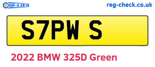 S7PWS are the vehicle registration plates.