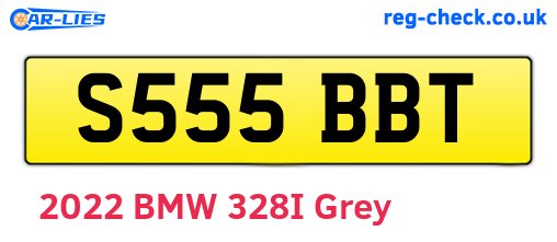 S555BBT are the vehicle registration plates.