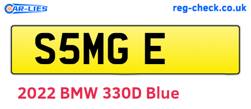 S5MGE are the vehicle registration plates.