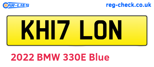 KH17LON are the vehicle registration plates.