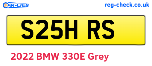 S25HRS are the vehicle registration plates.