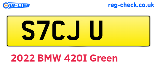 S7CJU are the vehicle registration plates.