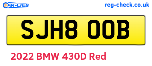 SJH800B are the vehicle registration plates.