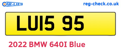 LUI595 are the vehicle registration plates.