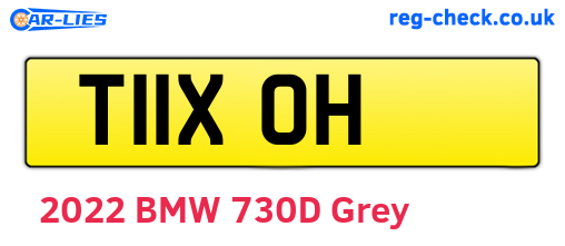 T11XOH are the vehicle registration plates.