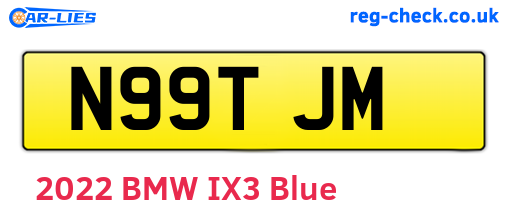 N99TJM are the vehicle registration plates.