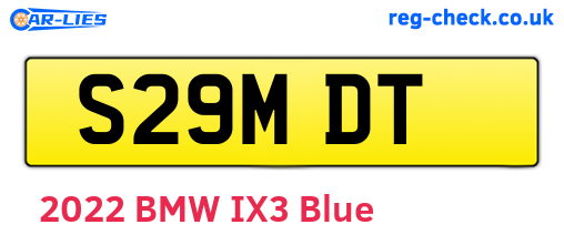 S29MDT are the vehicle registration plates.