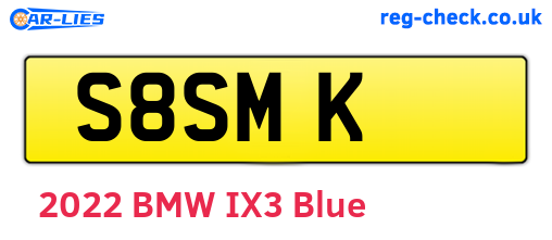 S8SMK are the vehicle registration plates.