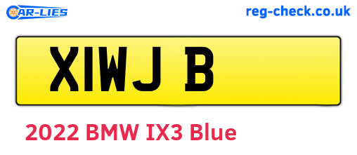 X1WJB are the vehicle registration plates.