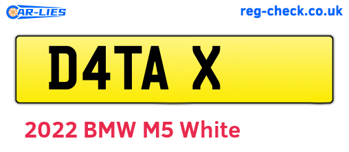 D4TAX are the vehicle registration plates.