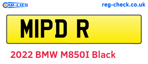M1PDR are the vehicle registration plates.