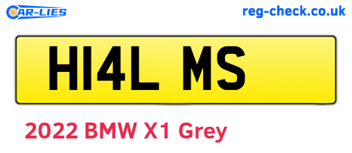 H14LMS are the vehicle registration plates.