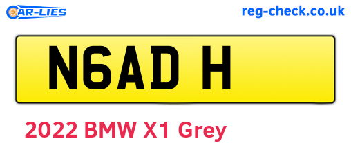 N6ADH are the vehicle registration plates.
