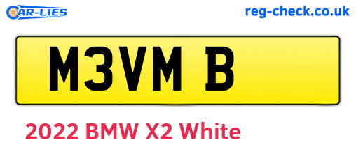M3VMB are the vehicle registration plates.