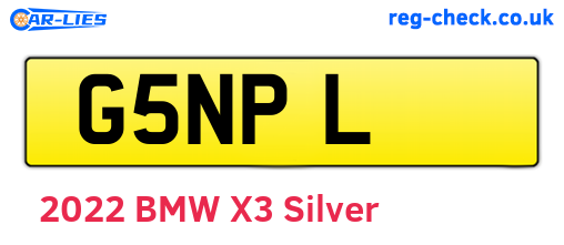 G5NPL are the vehicle registration plates.