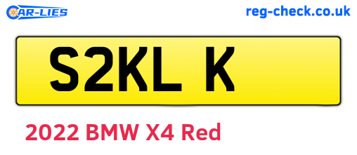 S2KLK are the vehicle registration plates.