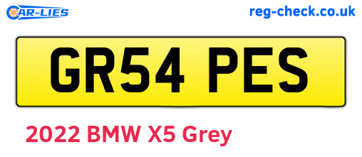 GR54PES are the vehicle registration plates.