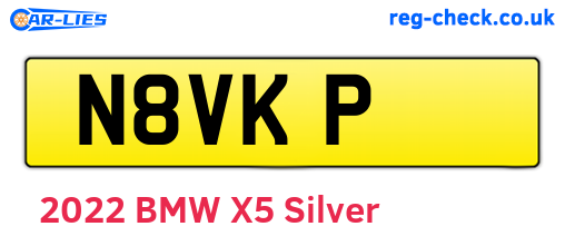 N8VKP are the vehicle registration plates.