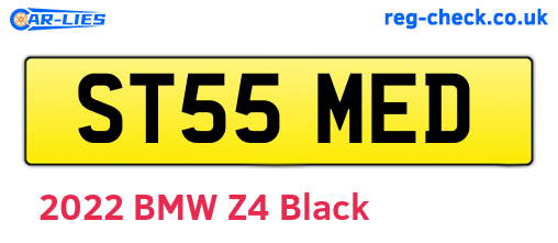 ST55MED are the vehicle registration plates.