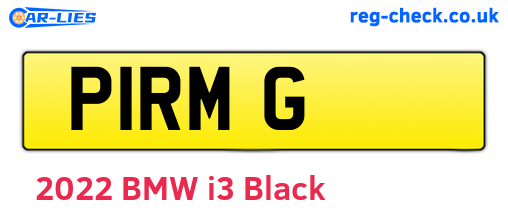 P1RMG are the vehicle registration plates.