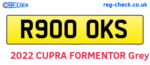 R900OKS are the vehicle registration plates.