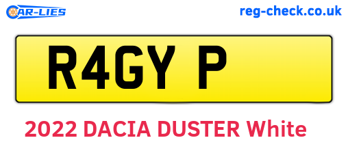 R4GYP are the vehicle registration plates.