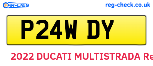 P24WDY are the vehicle registration plates.