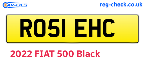 RO51EHC are the vehicle registration plates.