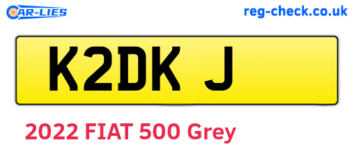 K2DKJ are the vehicle registration plates.