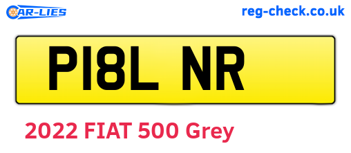 P18LNR are the vehicle registration plates.