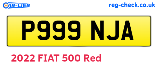 P999NJA are the vehicle registration plates.
