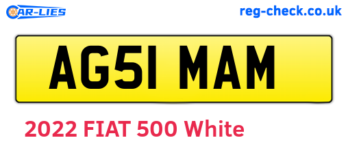 AG51MAM are the vehicle registration plates.