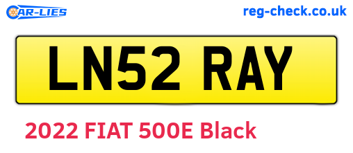 LN52RAY are the vehicle registration plates.