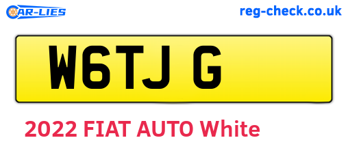 W6TJG are the vehicle registration plates.