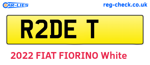 R2DET are the vehicle registration plates.