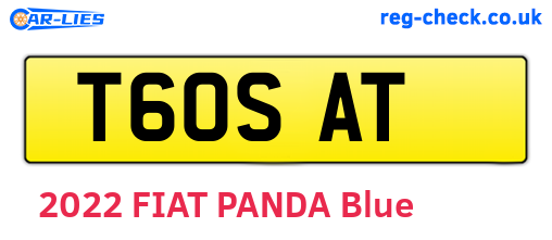 T60SAT are the vehicle registration plates.