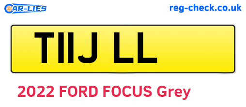 T11JLL are the vehicle registration plates.