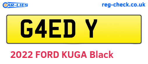 G4EDY are the vehicle registration plates.