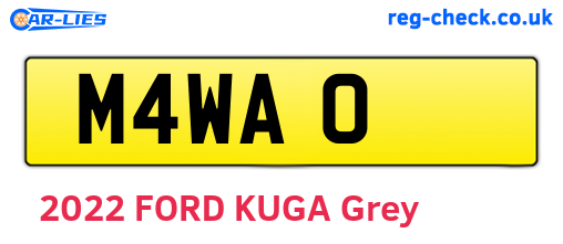 M4WAO are the vehicle registration plates.