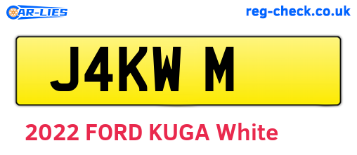 J4KWM are the vehicle registration plates.